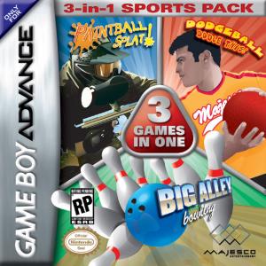  3 Games in One: Paintball Splat! / Dodgeball/ Big Alley Bowling (2005). Нажмите, чтобы увеличить.