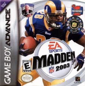  Madden NFL 2003 (2002). Нажмите, чтобы увеличить.