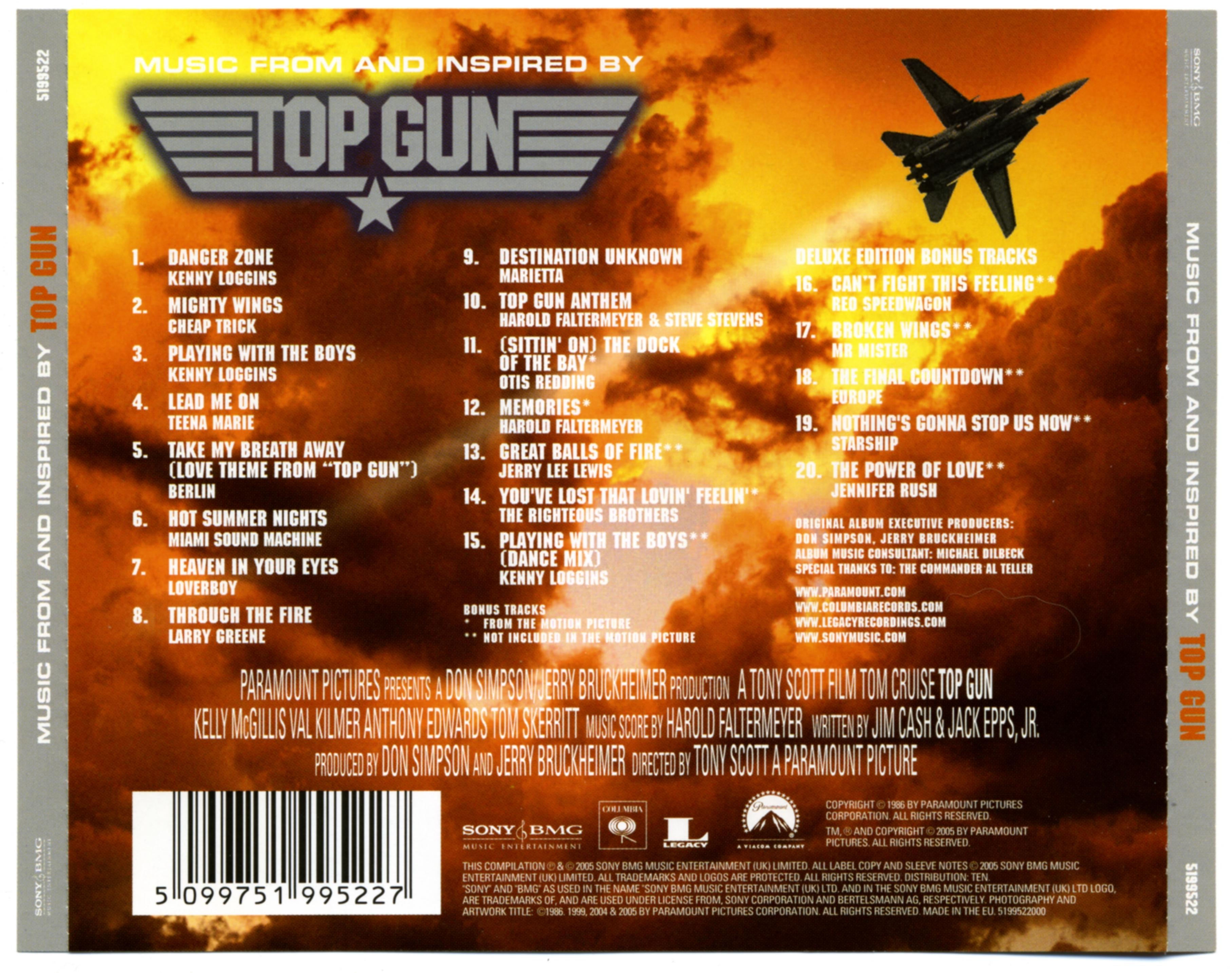 Лучший стрелок музыка из фильма Top Gun Music from and Inspired By Deluxe Edition