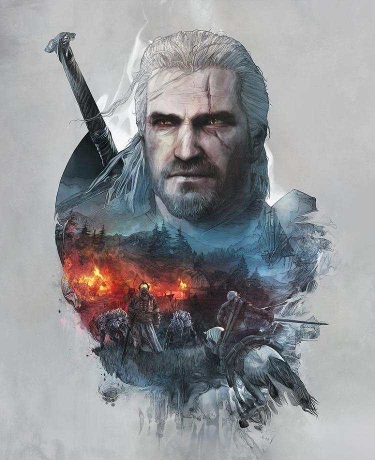 Обложка стилбука The Witcher 3