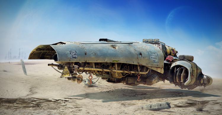 Гриф из StarCraft в духе пост-апокалипсиса