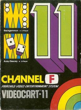  Videocart 11: Backgammon/Acey-Deucey (1977). Нажмите, чтобы увеличить.