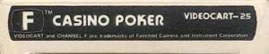 Videocart 25: Casino Poker (1980). Нажмите, чтобы увеличить.