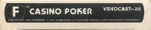  Videocart 25: Casino Poker (1980). Нажмите, чтобы увеличить.