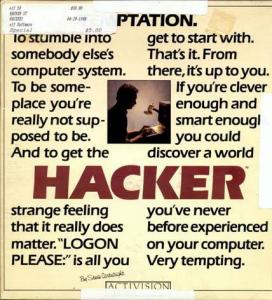  Hacker (1985). Нажмите, чтобы увеличить.