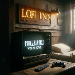 LoFi Inn: Final Fantasy XV & XVI - EP. Передняя обложка. Нажмите, чтобы увеличить. LoFi Inn: Final Fantasy XV & XVI - EP. Передняя обложка. Нажмите, чтобы увеличить.