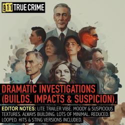 Dramatic Investigations Builds, Impacts & Suspicion - EP. Передняя обложка. Нажмите, чтобы увеличить. Dramatic Investigations Builds, Impacts & Suspicion - EP. Передняя обложка. Нажмите, чтобы увеличить.