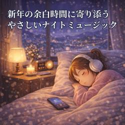 Gentle Night Music for Quiet New Year Downtime. Передняя обложка. Нажмите, чтобы увеличить.