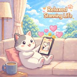 Relaxed Stanning Life - Single. Передняя обложка. Нажмите, чтобы увеличить.