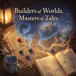 Builders of Worlds, Masters of Tales - Single. Передняя обложка. Нажмите, чтобы увеличить.