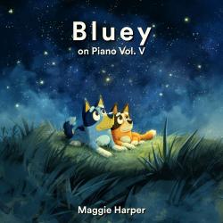 Bluey on Piano Vol. V. Передняя обложка. Нажмите, чтобы увеличить.