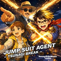 Jump Suit Agent - Tsunagi Break - Single. Передняя обложка. Нажмите, чтобы увеличить.