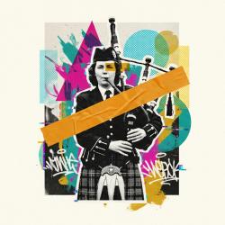 Echoes of the Bagpipe. Передняя обложка. Нажмите, чтобы увеличить.