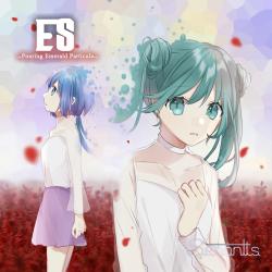 Es -Pouring Emerald Particles- - Single. Передняя обложка. Нажмите, чтобы увеличить.