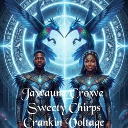 Sweety Chirps Crankin Voltage. Передняя обложка. Нажмите, чтобы увеличить.