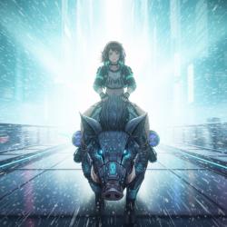 Headlong Rush feat. Miyamai Moca - Single. Передняя обложка. Нажмите, чтобы увеличить.