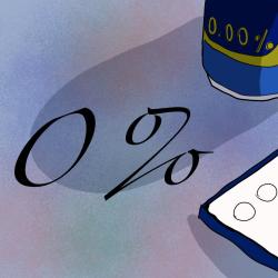 0% feat. Ci flower - Single. Передняя обложка. Нажмите, чтобы увеличить.