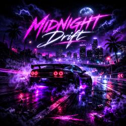 Midnight Drift - Single. Передняя обложка. Нажмите, чтобы увеличить.