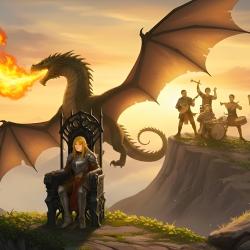 The Dragon's Throne. Передняя обложка. Нажмите, чтобы увеличить.