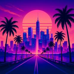 Miami Highway - Single. Передняя обложка. Нажмите, чтобы увеличить.