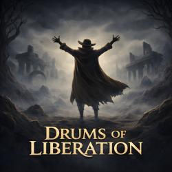 Drums Of Liberation - Single. Передняя обложка. Нажмите, чтобы увеличить.