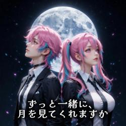 Will You Always Be With Me to Watch the Moon? - Single. Передняя обложка. Нажмите, чтобы увеличить.