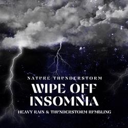 Wipe Off Insomnia with Heavy Rain & Thunderstorm Rumbling. Передняя обложка. Нажмите, чтобы увеличить.