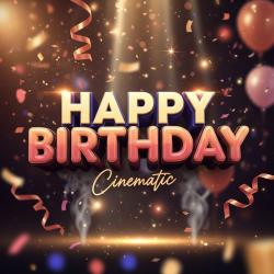 Happy Birthday Cinematic - Single. Передняя обложка. Нажмите, чтобы увеличить.