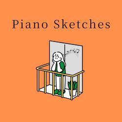Piano Sketches #1 - EP. Передняя обложка. Нажмите, чтобы увеличить.