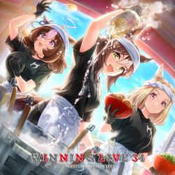 『ウマ娘 プリティーダービー』WINNING LIVE 34. Передняя обложка. Нажмите, чтобы увеличить.