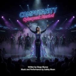 Cyber Punk Musical “Computanity” CybeRemastered Original Cast Recording. Передняя обложка. Нажмите, чтобы увеличить.