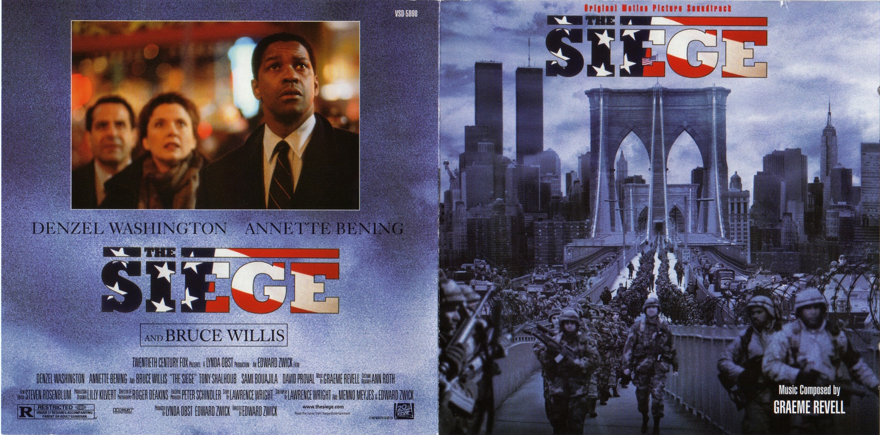 Песню graeme revell. Постер Осада - the Siege (1998). Осада 1998 Постер. The Siege OST. Робот Graeme Revell.