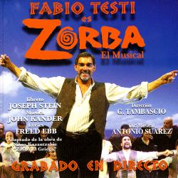 Zorba: el Musical. Передняя обложка. Нажмите, чтобы увеличить.