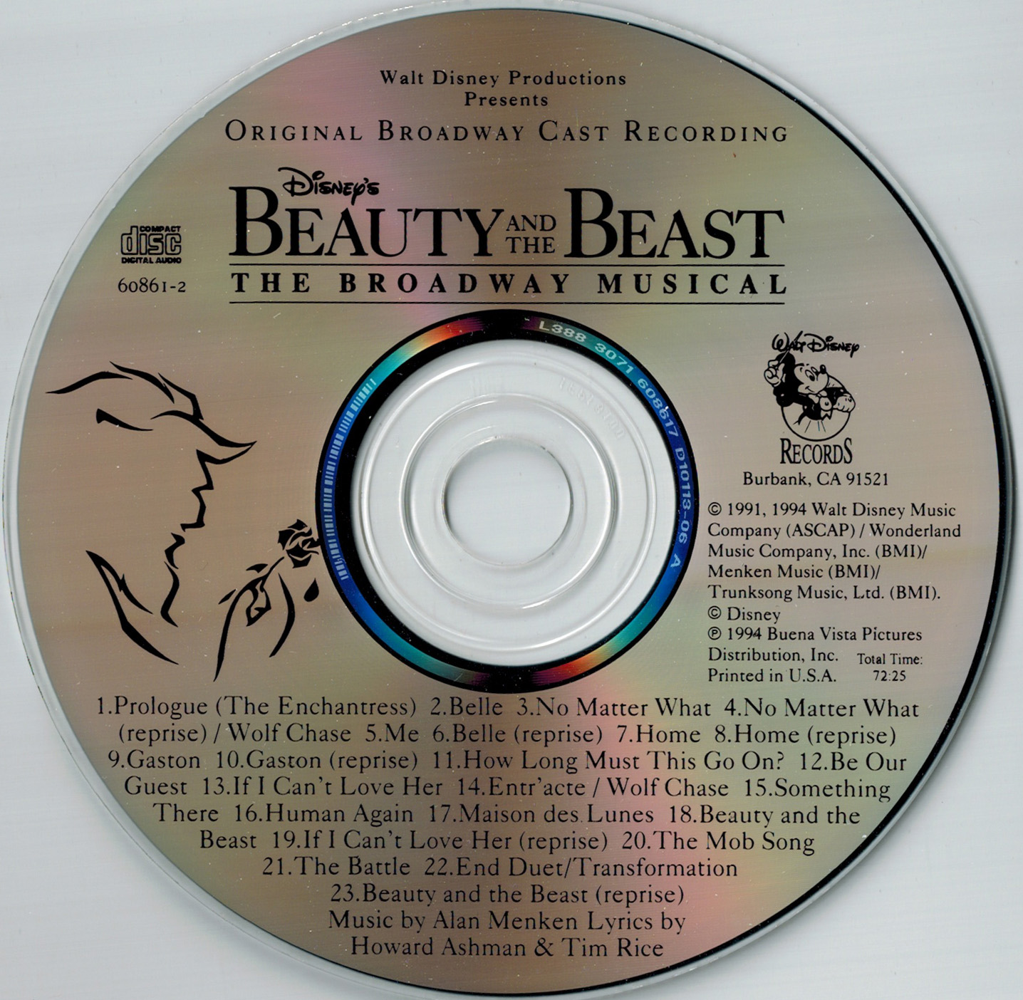 Beauty and the Beast The Broadway Musical Original Broadway Cast