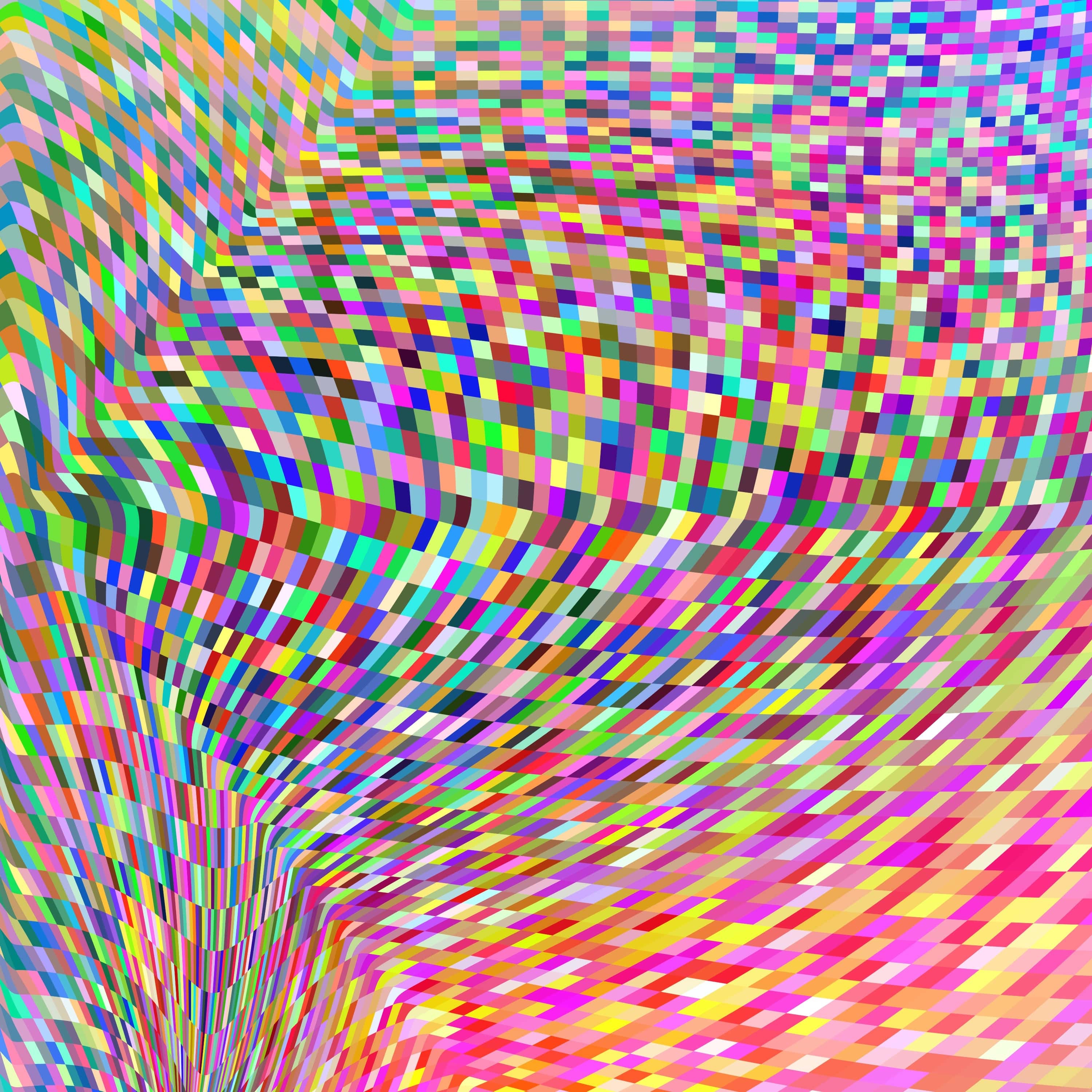 Разные помехи. Разноцветные пиксели. Картина с разноцветными точками. Картина разноцветных пикселей. Много цветных точек.