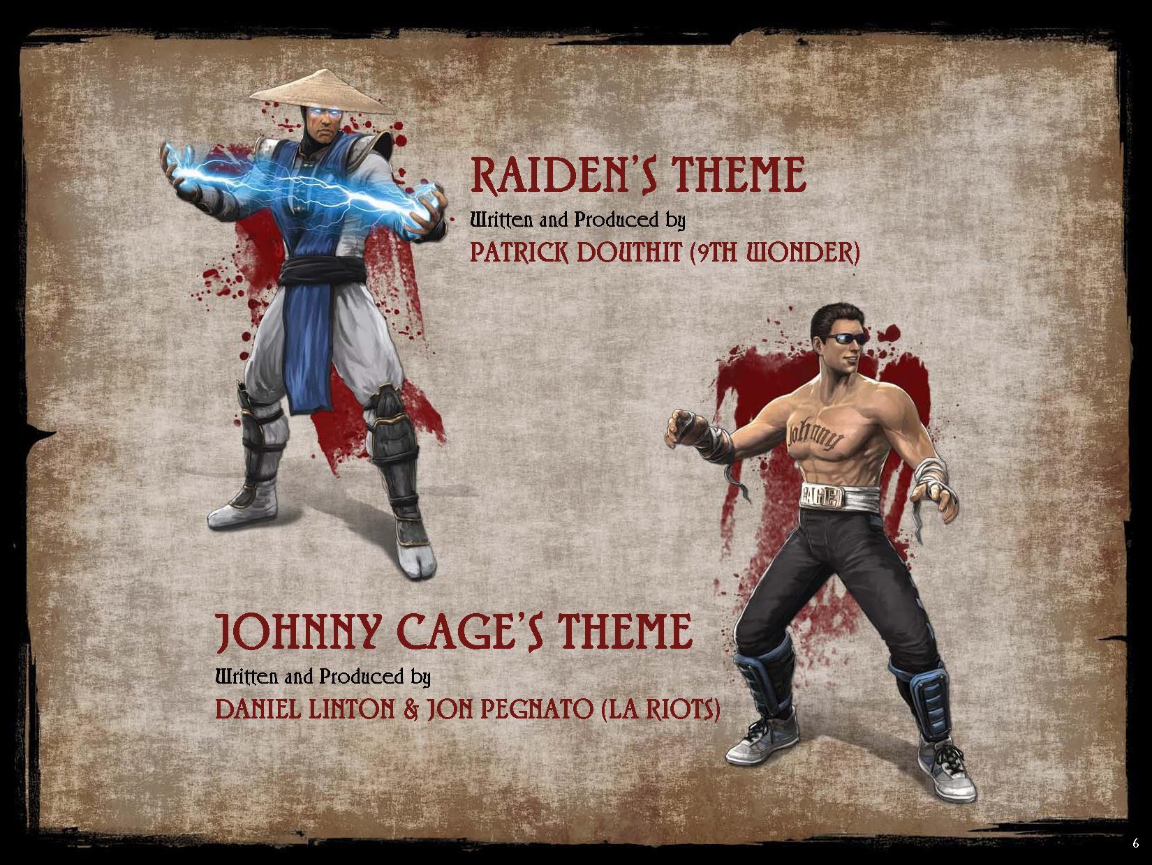 Mortal Kombat: Songs Inspired by the Warriors музыка из игры