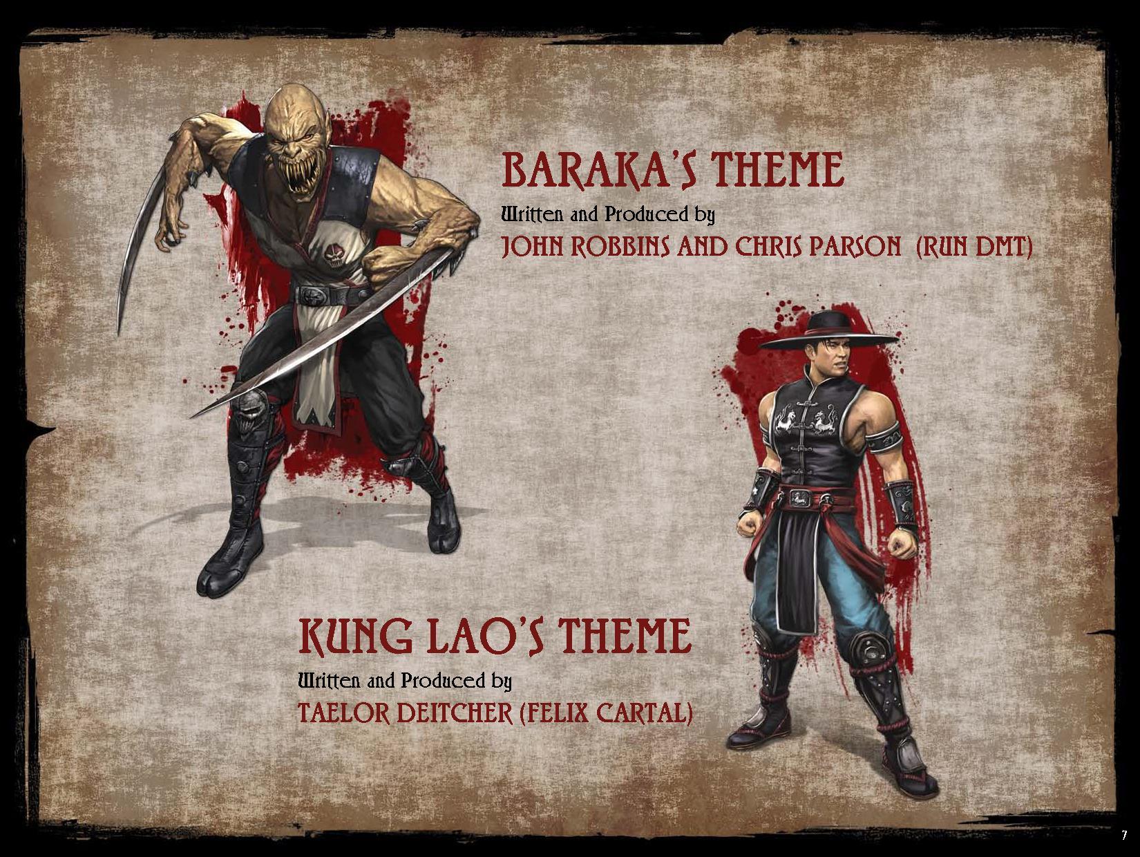 Mortal Kombat: Songs Inspired by the Warriors музыка из игры