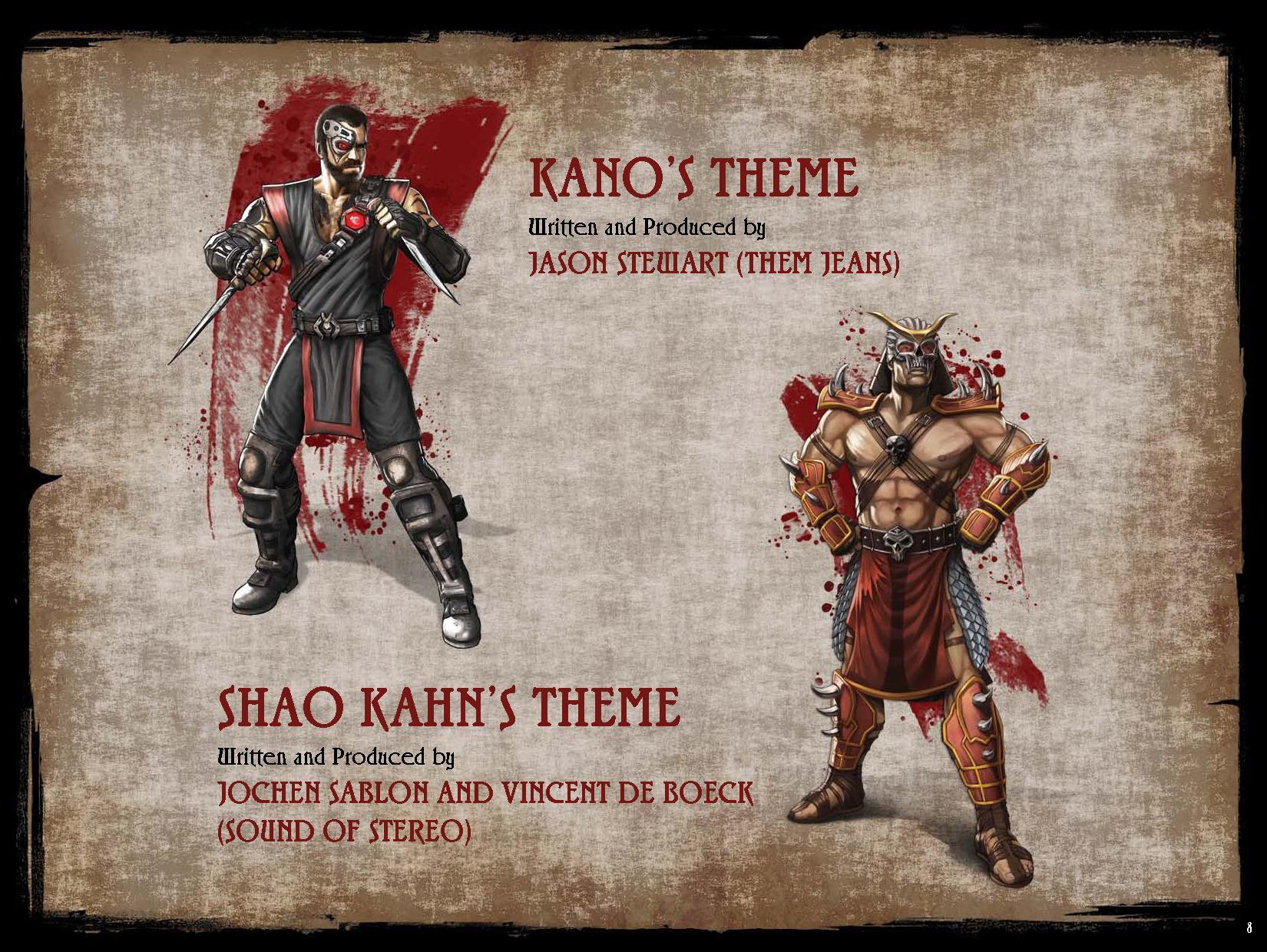 Mortal Kombat: Songs Inspired by the Warriors музыка из игры