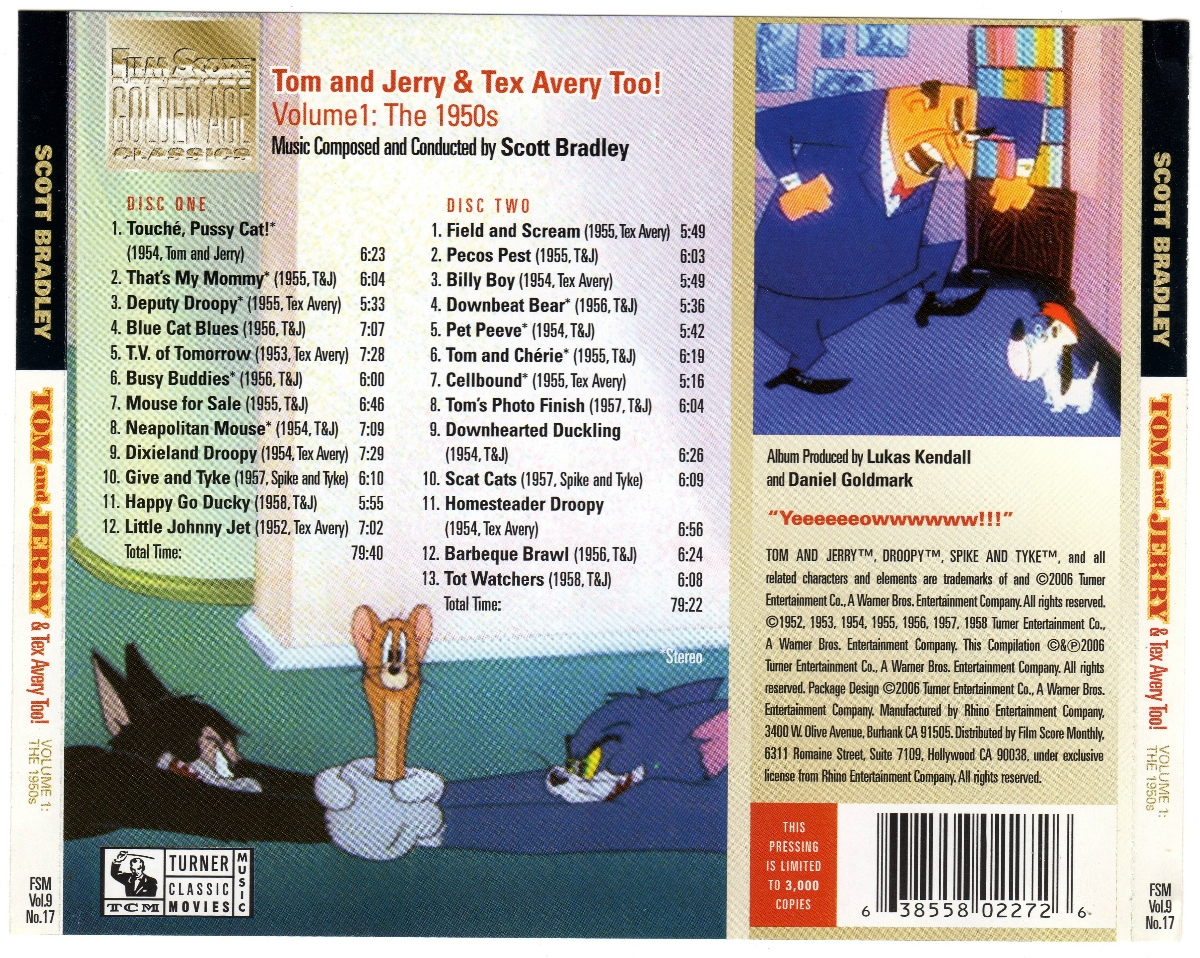 Tom and Jerry & Tex Avery Too! — Volume 1: The 1950s (Original