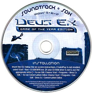 Deus Ex: Game of the Year Edition Soundtrack. CD Game-OST. Нажмите, чтобы увеличить.